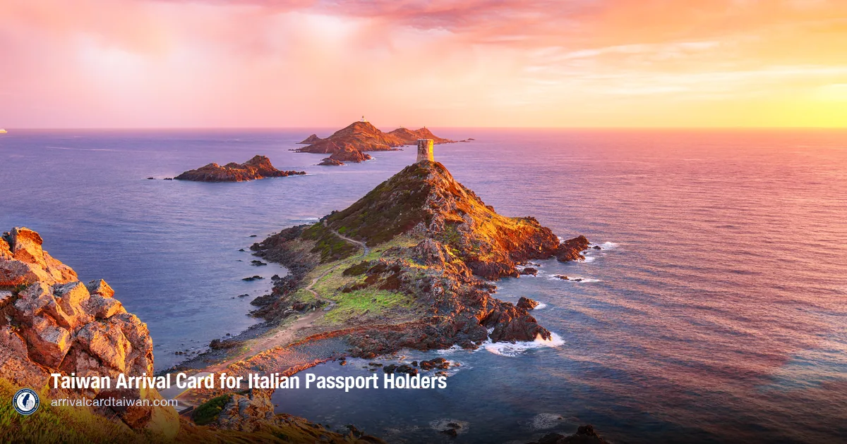 Taiwan Arrival Card for Italian Citizens